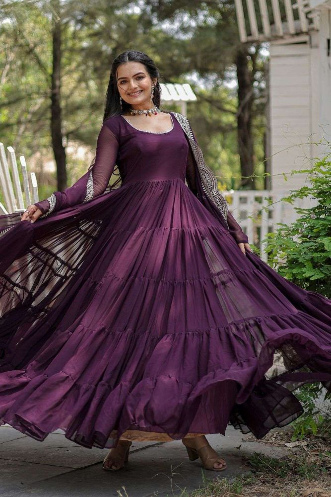 Plain gown dress online