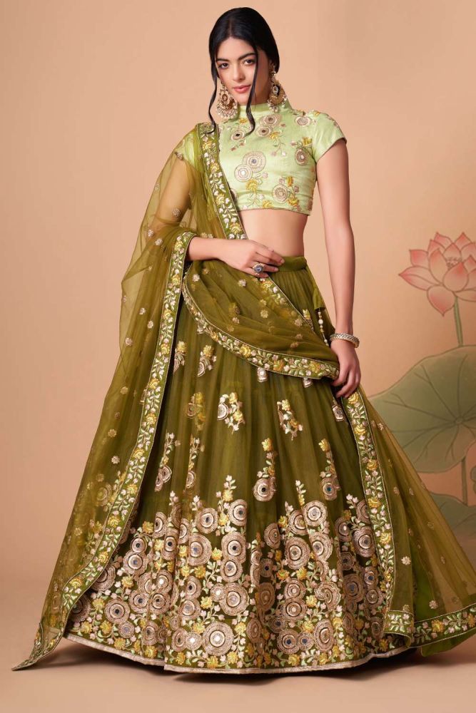 Mehndi lehnga style shop