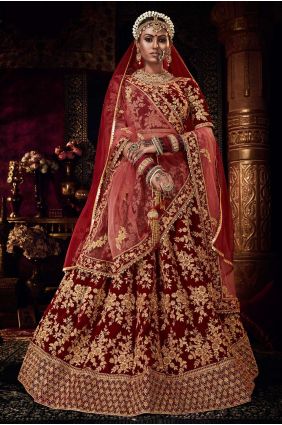 Maroon and gold indian wedding dress shop
